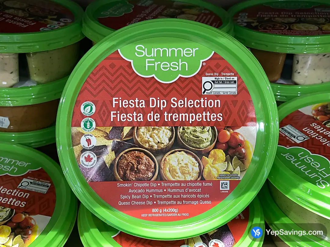 SUMMER FRESH FIESTA VARIETY DIPS 800 g - Costco Canada (ITM 1238315)