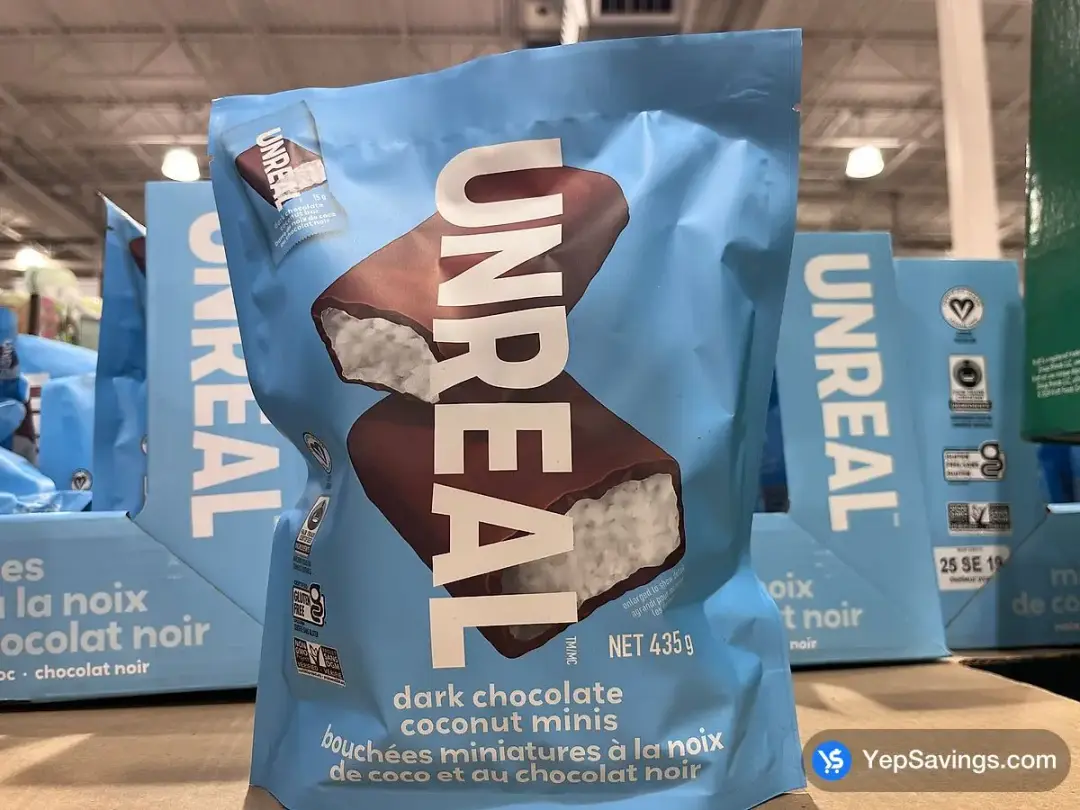 UNREAL BRAND DARK CHOCO COCONUT BAR 435 g - Costco Canada (ITM 1268728)