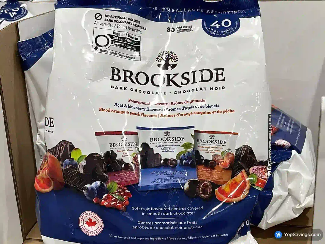 BROOKSIDE SUPERFRUIT VARIETY 40 X 20 g - Costco Canada (ITM 1270656)