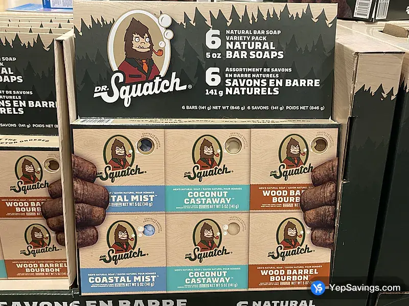 Costco DR. SQUATCH BAR SOAP 6 x 141 g