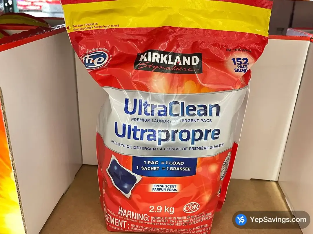 KIRKLAND SIGNATURE LAUNDRY PACS PACK OF 152 - Costco Canada (ITM 1054838)