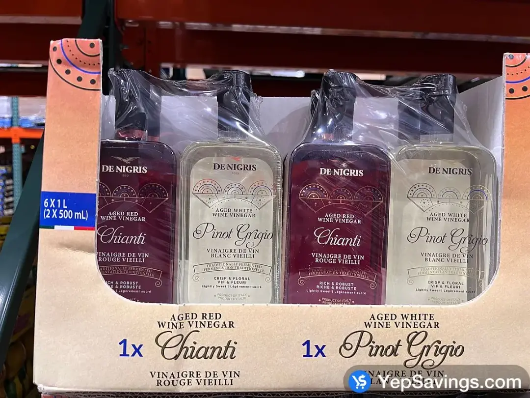 DE NIGRIS WINE VINEGAR DUO 2 x 500 mL - Costco Canada (ITM 1773688)