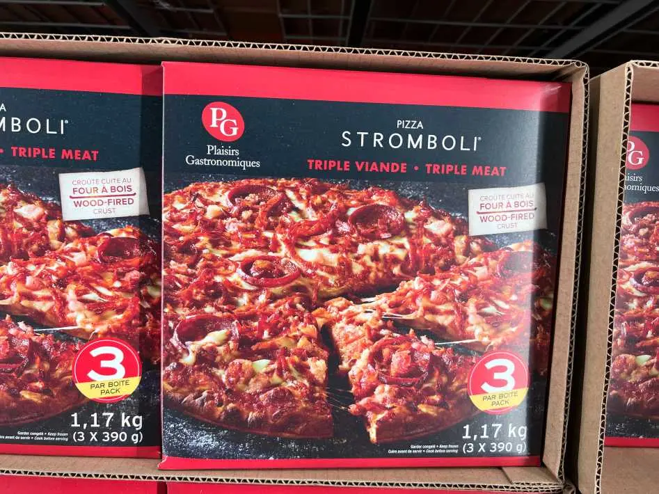 STROMBOLI TRIPLE MEAT PIZZA 3 x 390 g - Costco Canada (ITM 1260829)