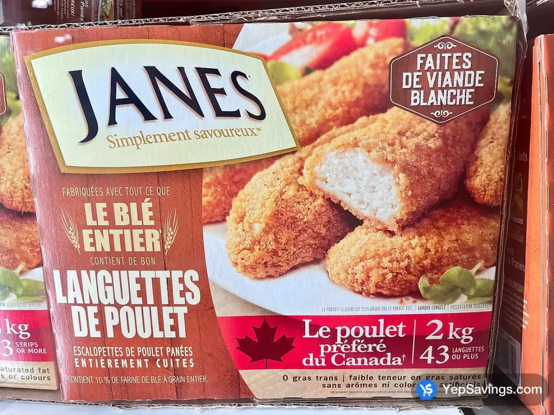 JANES CHICKEN STRIPS 2 kg - Costco Canada (ITM 326031)