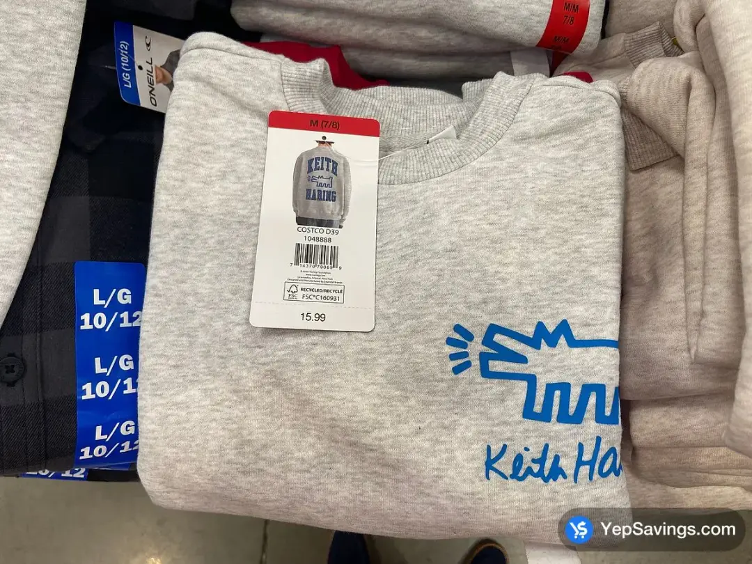 KEITH HARING VARSITY SWEATSHIRT KIDS SIZES S - XXL - Costco Canada (ITM 1048888)