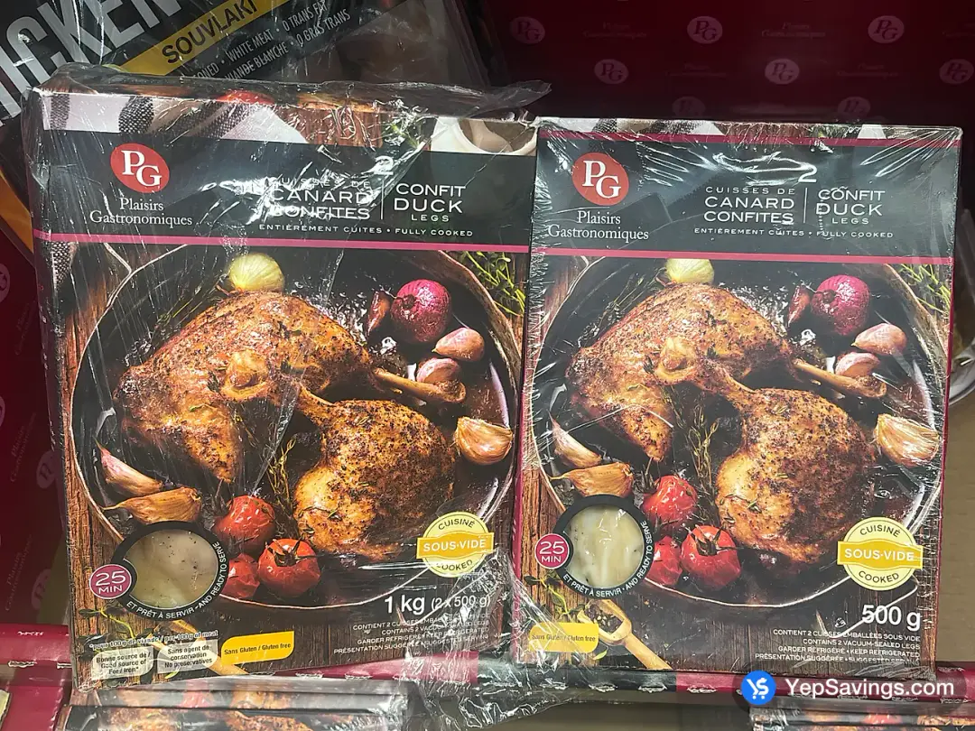 PG CONFIT DUCK LEG 2 x 500 g - Costco Canada (ITM 1025862)