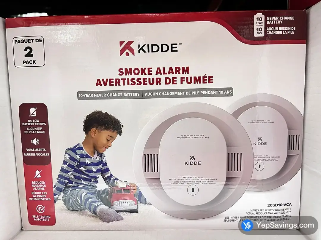 KIDDE BATTERY SMOKE ALARM PACK OF 2 - Costco Canada (ITM 1798981)