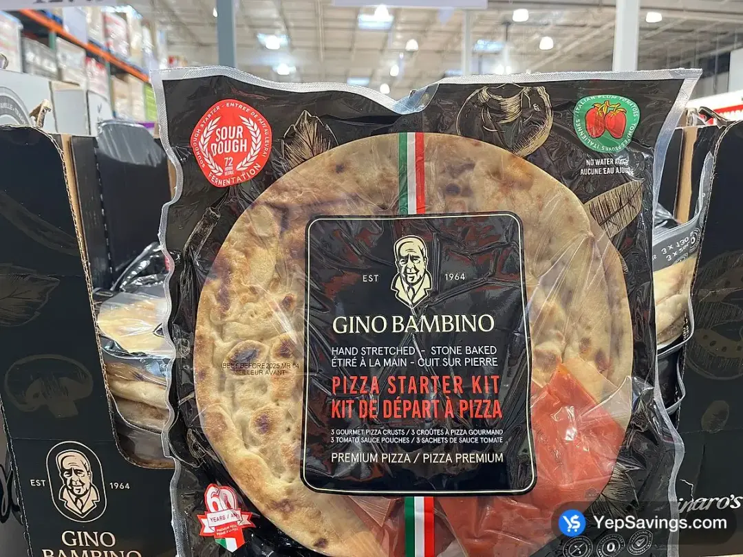 MOLINAROS GINO BAMBINO STONE BAKED PIZZA KIT 1.26 kg - Costco Canada (ITM 1083313)