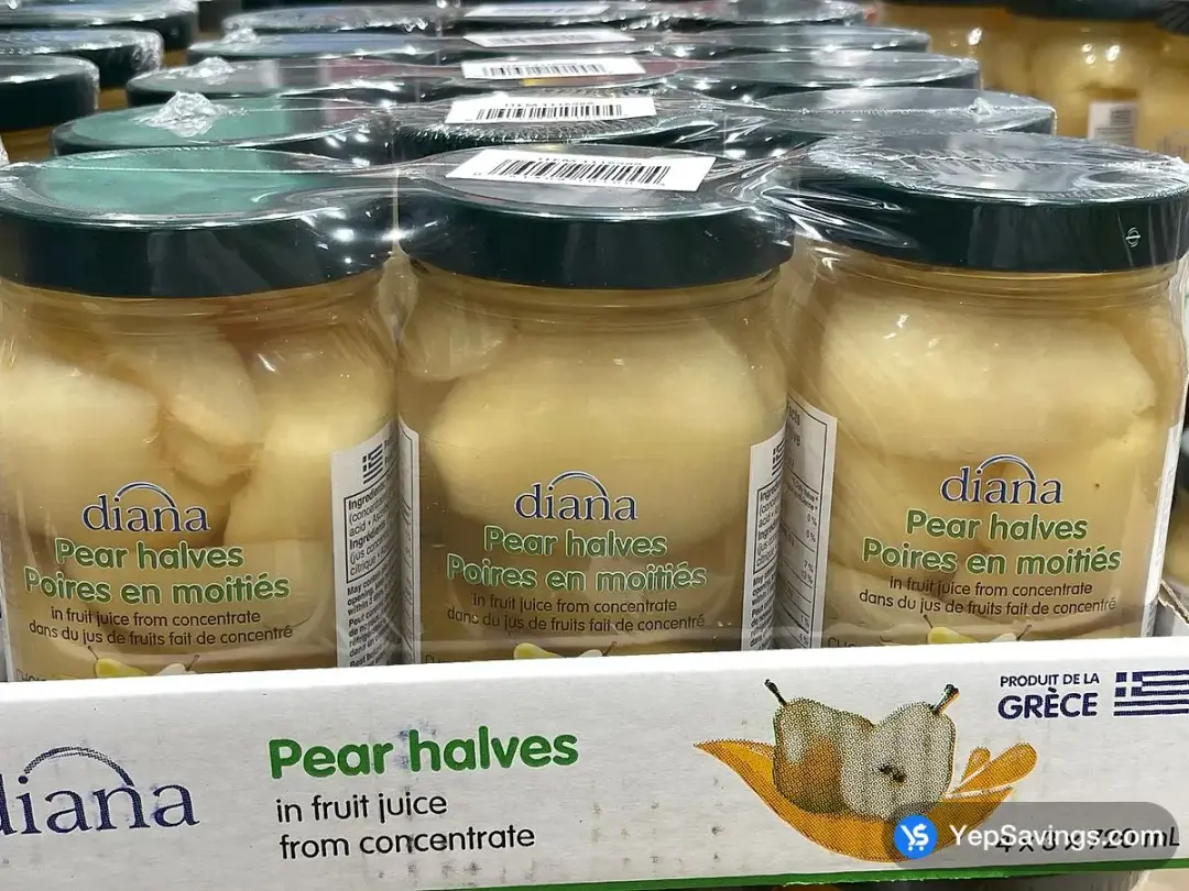 DIANA'S PEAR HALVES 3 x 720 mL - Costco Canada (ITM 1116988)