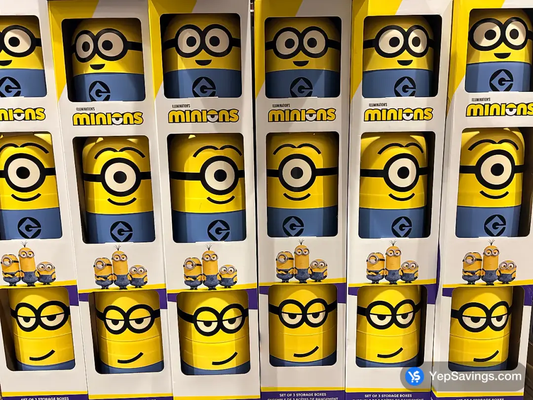 MINIONS STORAGE CONTAINERS PACK OF 3 - Costco Canada (ITM 2038101)