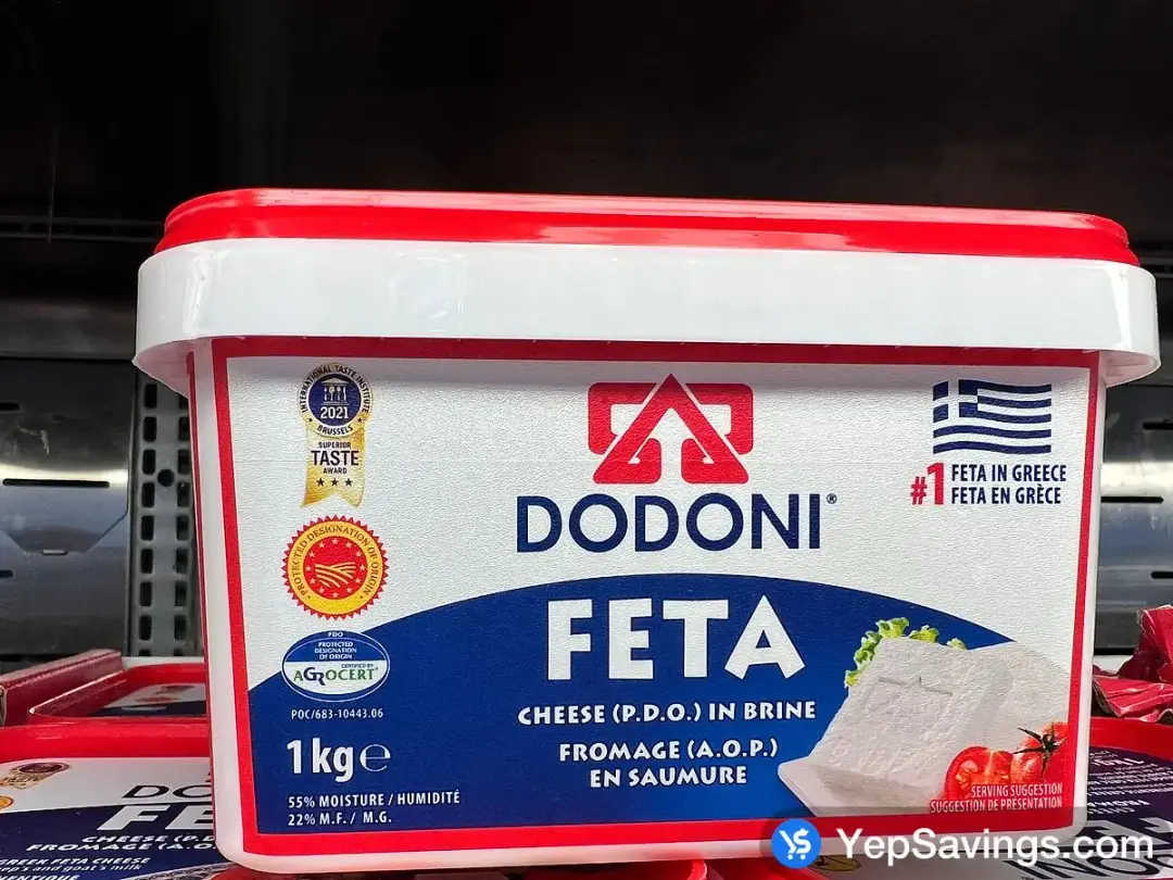 DODONI FETA CHEESE 1 kg - Costco Canada (ITM 1059394)