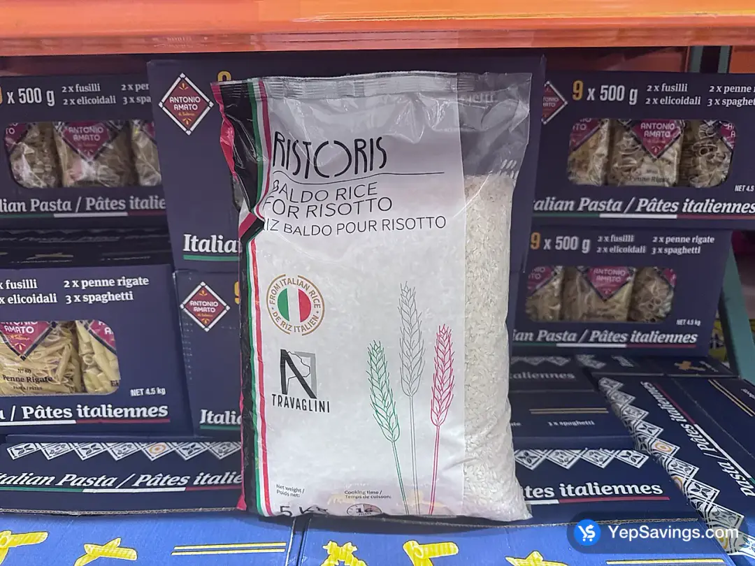 RISTORIS BALDO RICE FOR RISOTTO 5 kg - Costco Canada (ITM 1123651)