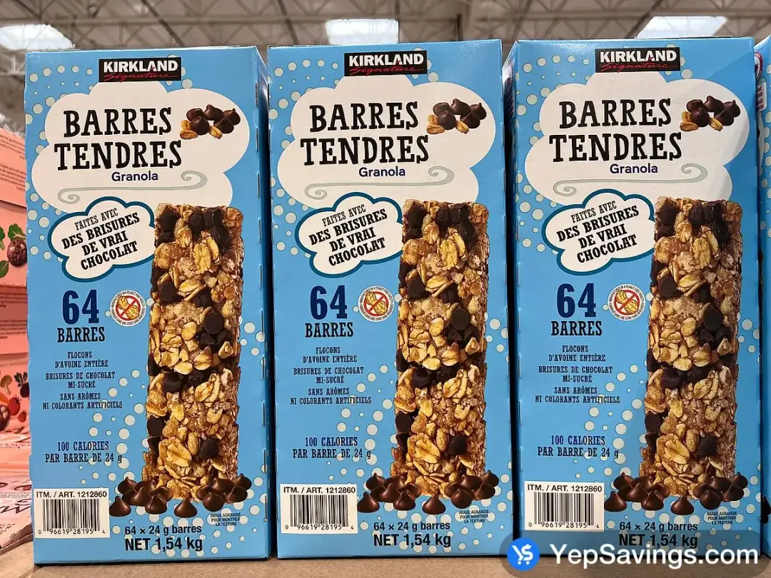 KIRKLAND ŠIGNATURE CHEWY GRANOLA BARS 64 x 24 g - Costco Canada (ITM 1212860)