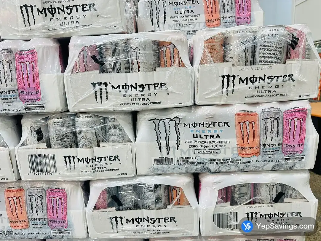 MONSTER ENERGY ZERO SUGAR ULTRA 24 x 473 mL - Costco Canada (ITM 1773717)