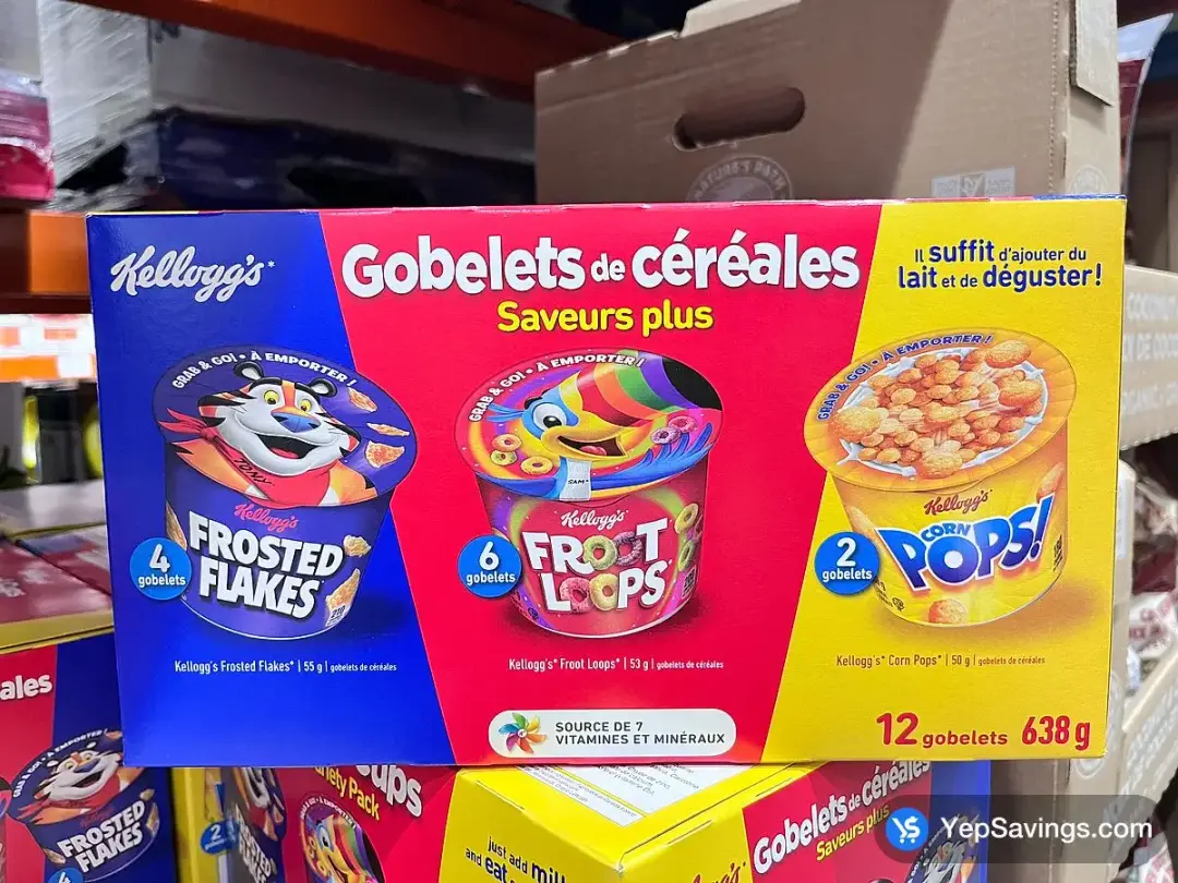 KELLOGG'S CEREAL IN A CUP 638 g - Costco Canada (ITM 1215269)