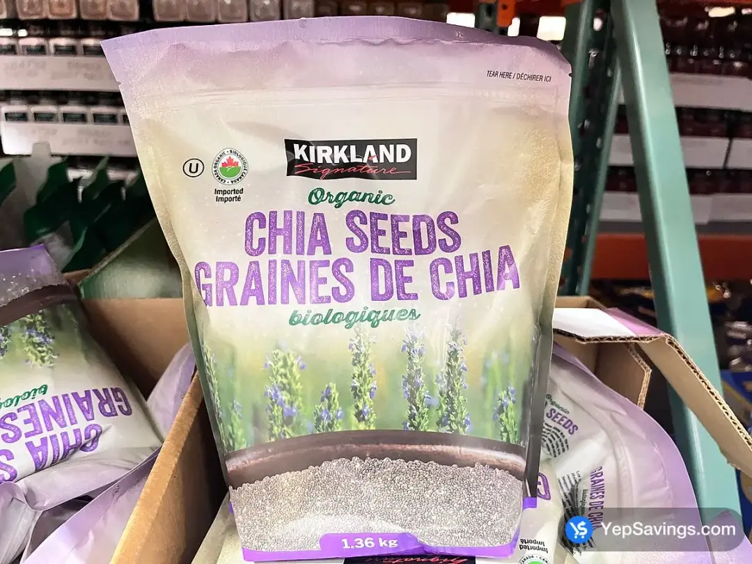 KIRKLAND SIGNATURE ORGANIC CHIA SEEDS 1.36 kg - Costco Canada (ITM 1122924)
