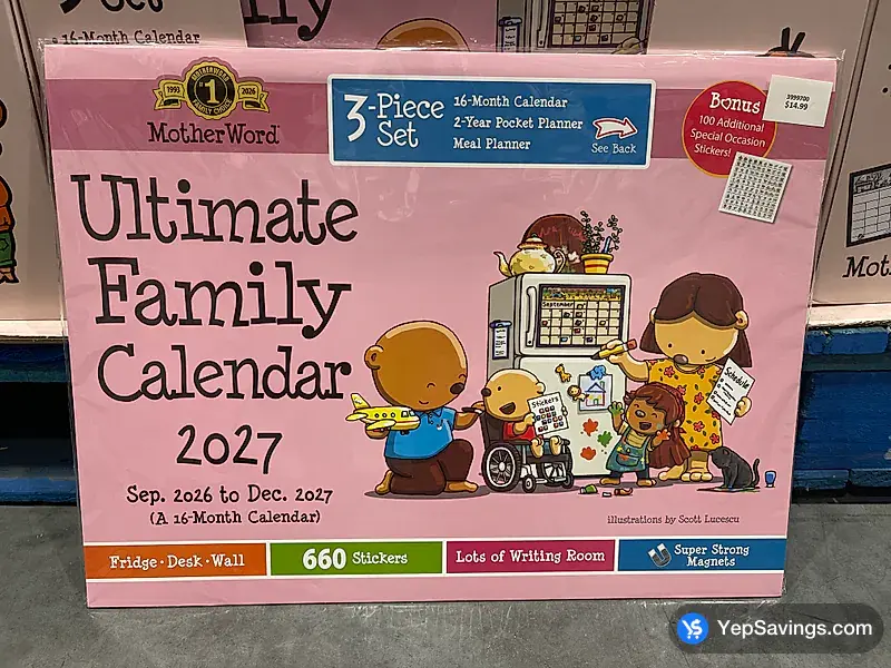 Costco ACCO MOTHERWORD CALENDAR 2025
