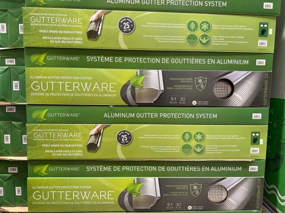 GUTTERWARE RAIN GUTTER PROTECTION 9.1 m (30 ft) - Costco Canada (ITM 1146184)