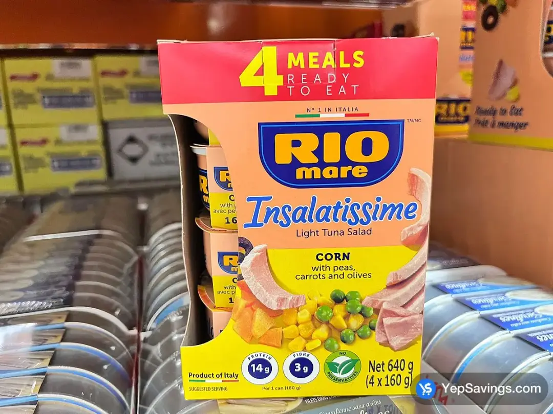 RIO MARE INSALATISSIME TUNA SALAD 4 X 160 g - Costco Canada (ITM 1327045)