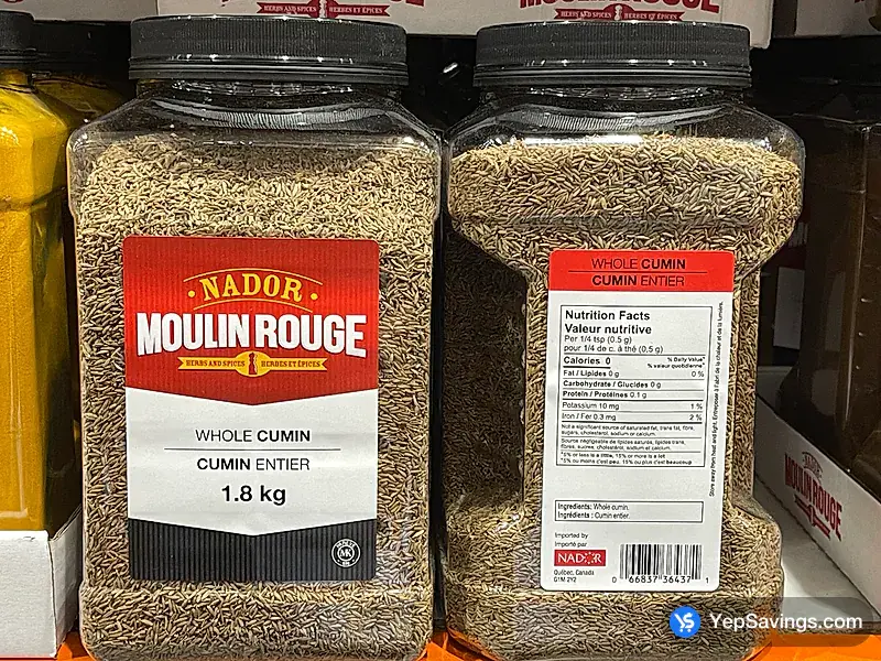 Costco MOULIN ROUGE WHOLE CUMIN SEEDS 1.8 kg
