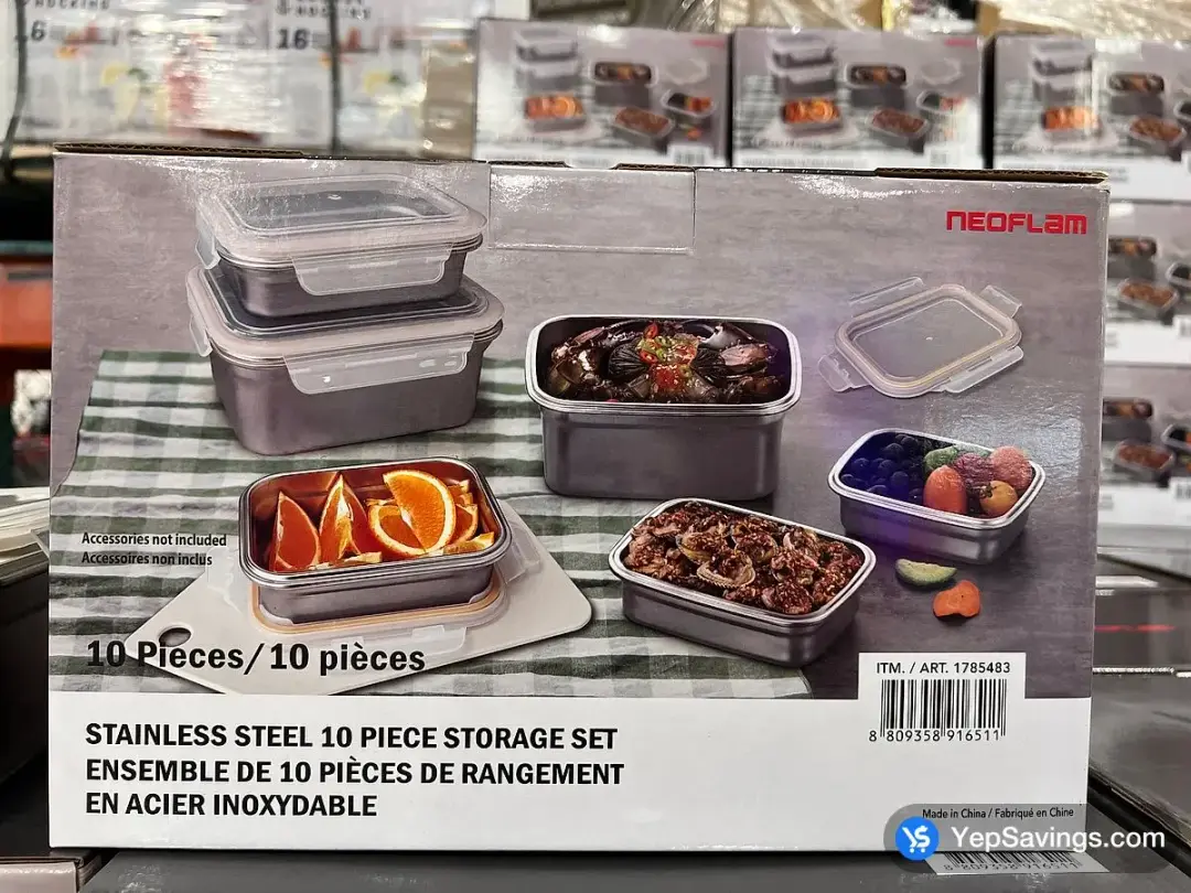 NEOFLAM FOOD STORAGE 10 PIECES - Costco Canada (ITM 1785483)