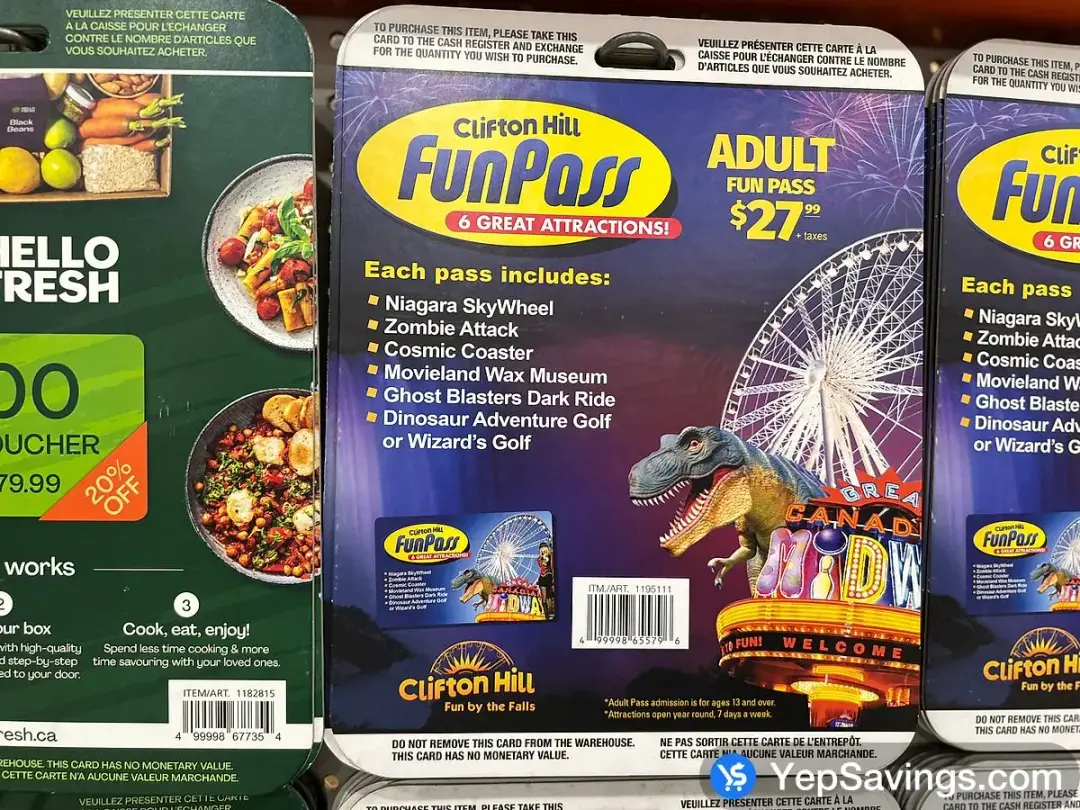 CLIFTON HILL FUNPASS ADULT - Costco Canada (ITM 1195111)
