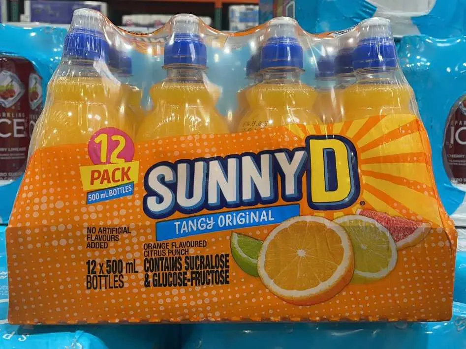 SUNNY D TANGY ORIGINAL 12 X 500 ml - Costco Canada (ITM 1174662)