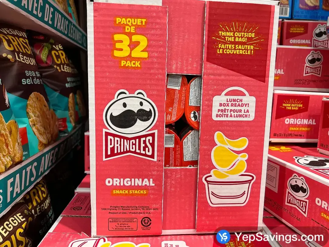 KELLOGG'S PRINGLES ORIGINAL 32 x 19 g - Costco Canada (ITM 1011924)