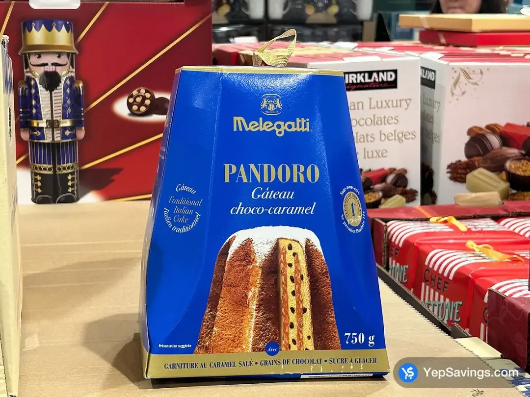 MELEGATTI PANDORO CHOCO CARAMEL 750 g - Costco Canada (ITM 1122336)