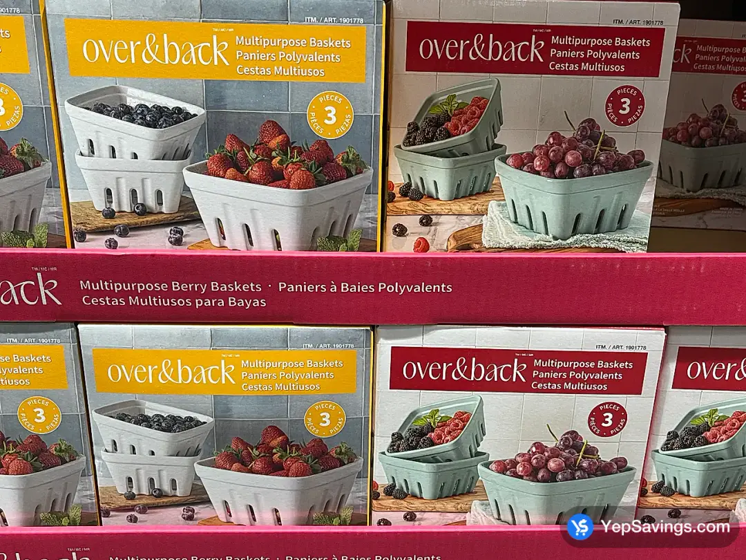 OVER&BACK BERRY BASKETS 3pc - Costco Canada (ITM 1901778)