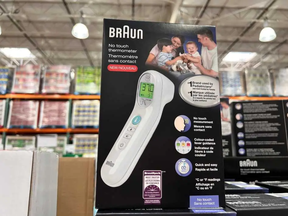 BRAUN NO TOUCH INFRARED THERMOMETER BNT100CAV1 - Costco Canada (ITM 1467343)
