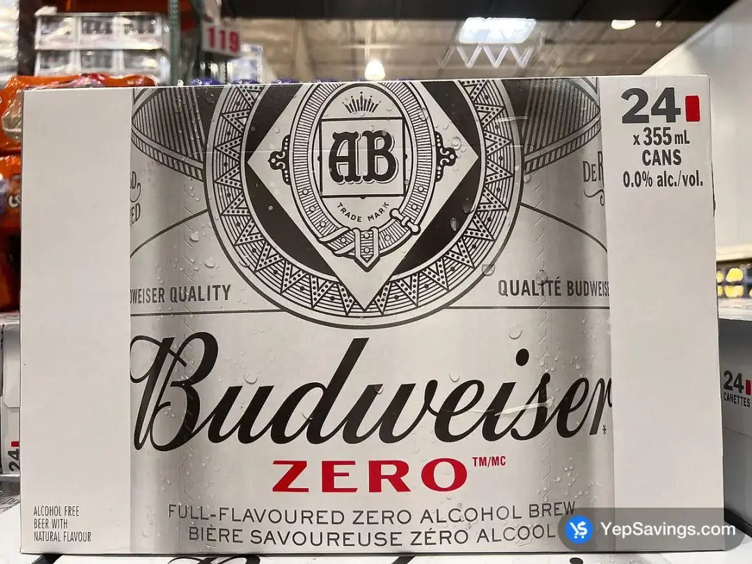 BUDWEISER 0.0% 24 X 355 mL - Costco Canada (ITM 1450137)