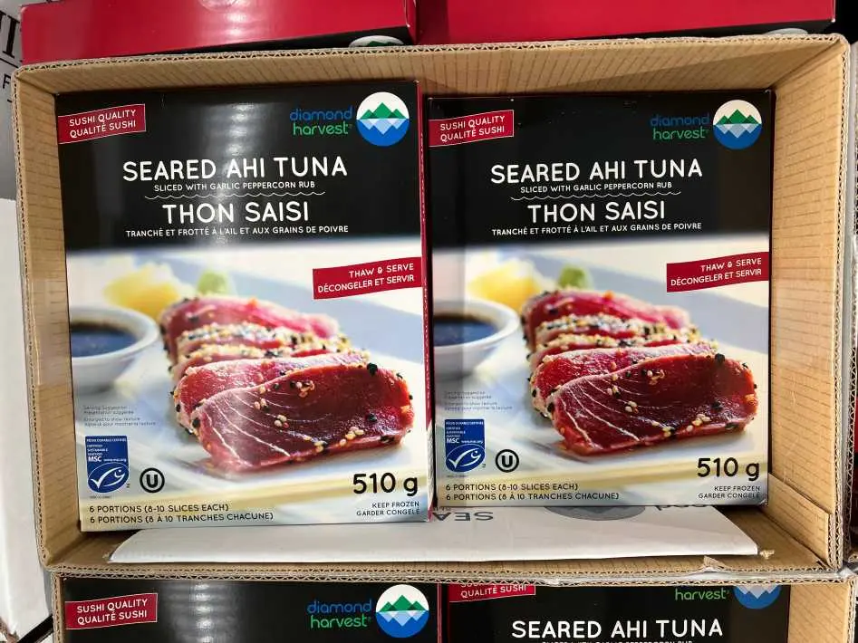 DIAMOND HARVEST SEARED TUNA SLICES 510 g - Costco Canada (ITM 1223063)