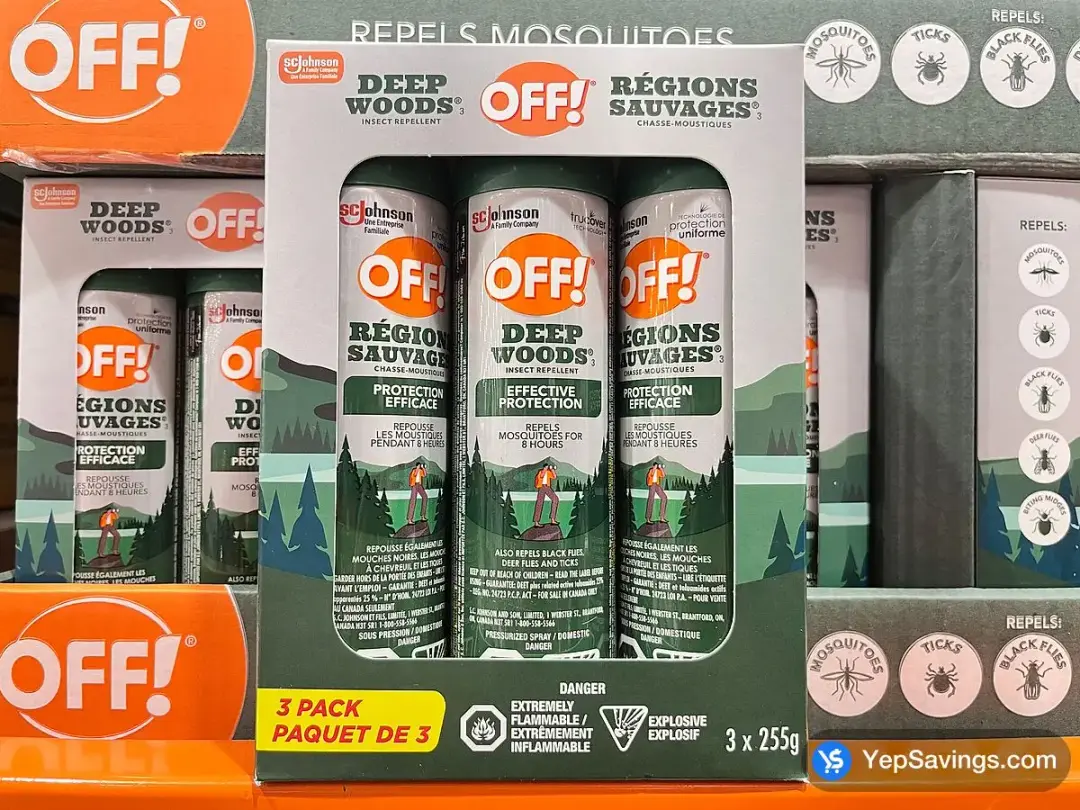 OFF! DEEP WOODS INSECT REPELLENT 3 X 255 g - Costco Canada (ITM 1191135)