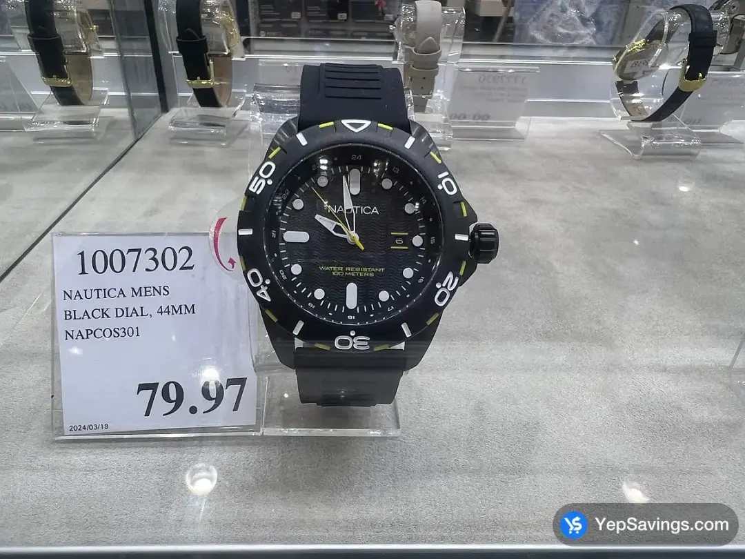 NAUTICA MENS BLACK DIAL , 44MM NAPCOS301 - Costco Canada (ITM 1007302)