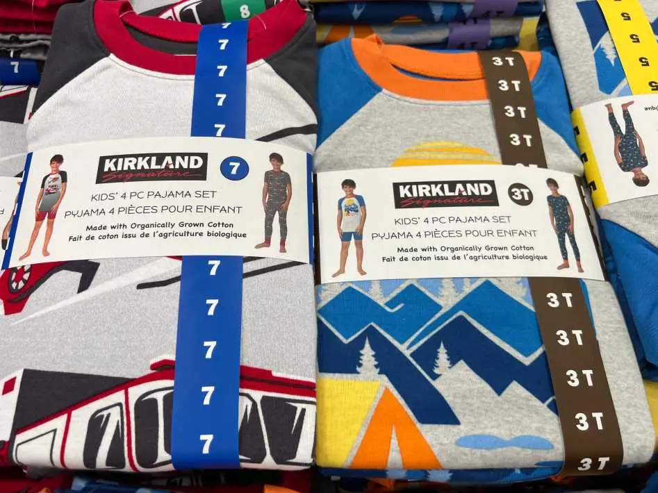 KIRKLAND SIGNATURE 4PC COTTON PYJAMAS BOYS SIZES 2T-10 - Costco Canada (ITM 1266133)