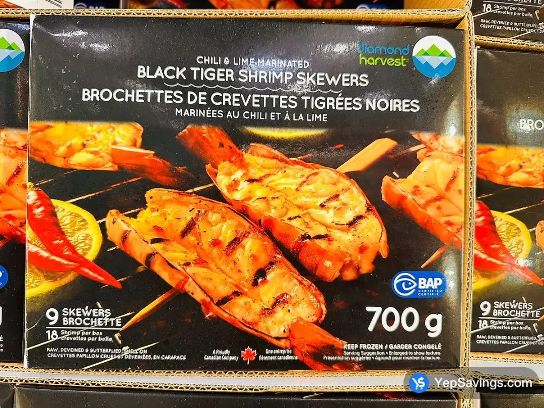 DIAMOND HARVEST SHRIMP SKEWERS 700 g - Costco Canada (ITM 1151360)