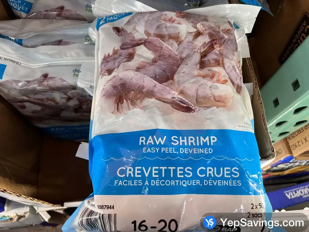 DIAMOND HARVEST RAW SHRIMP 16/20 2 x 500 g - Costco Canada (ITM 1087944)