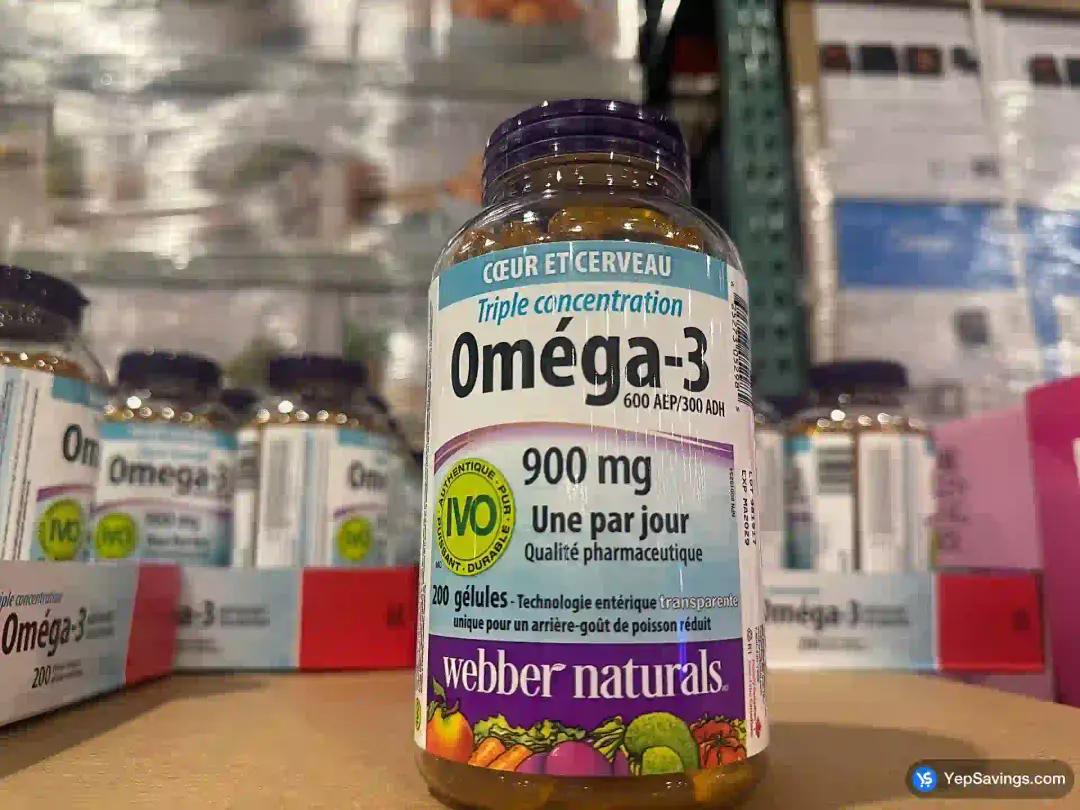 WEBBER NATURALS TRIPLE STRENGTH OMEGA3 200 SOFTGELS - Costco Canada (ITM 5961920)