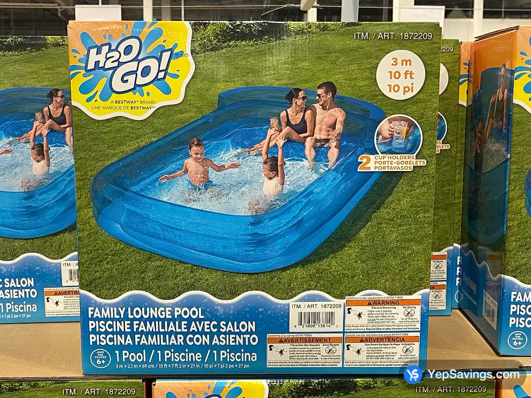 H2OGO! FAMILY LOUNGE POOL 10' x 7'2" x 27" - Costco Canada (ITM 1872209)