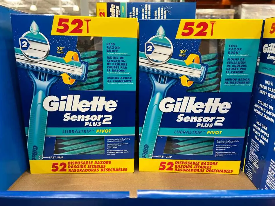 GILLETTE SENSOR 2 PLUS DISPOSABLE RAZORS PACK OF 52 - Costco Canada (ITM 934314)