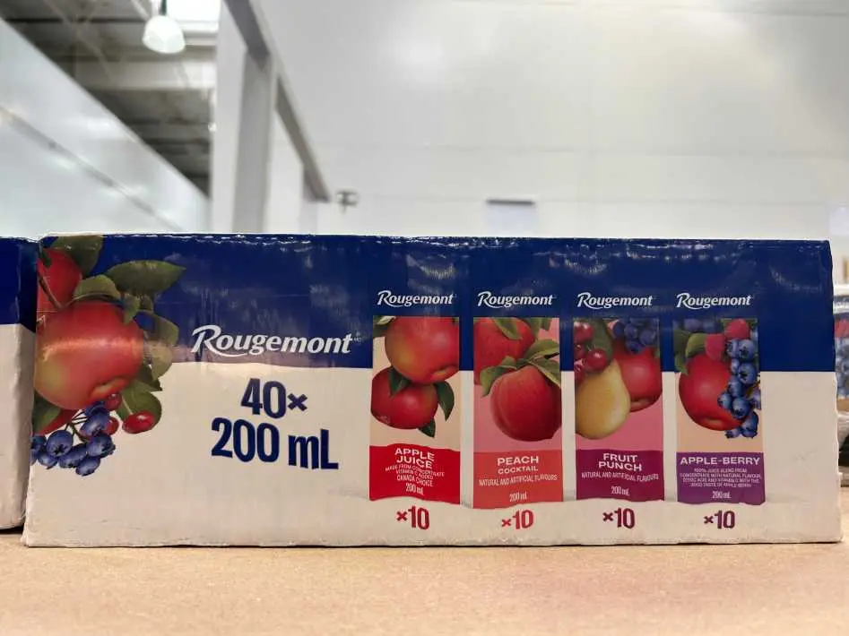 ROUGEMONT ASSORTED JUICE 40 x 200 mL - Costco Canada (ITM 1130713)