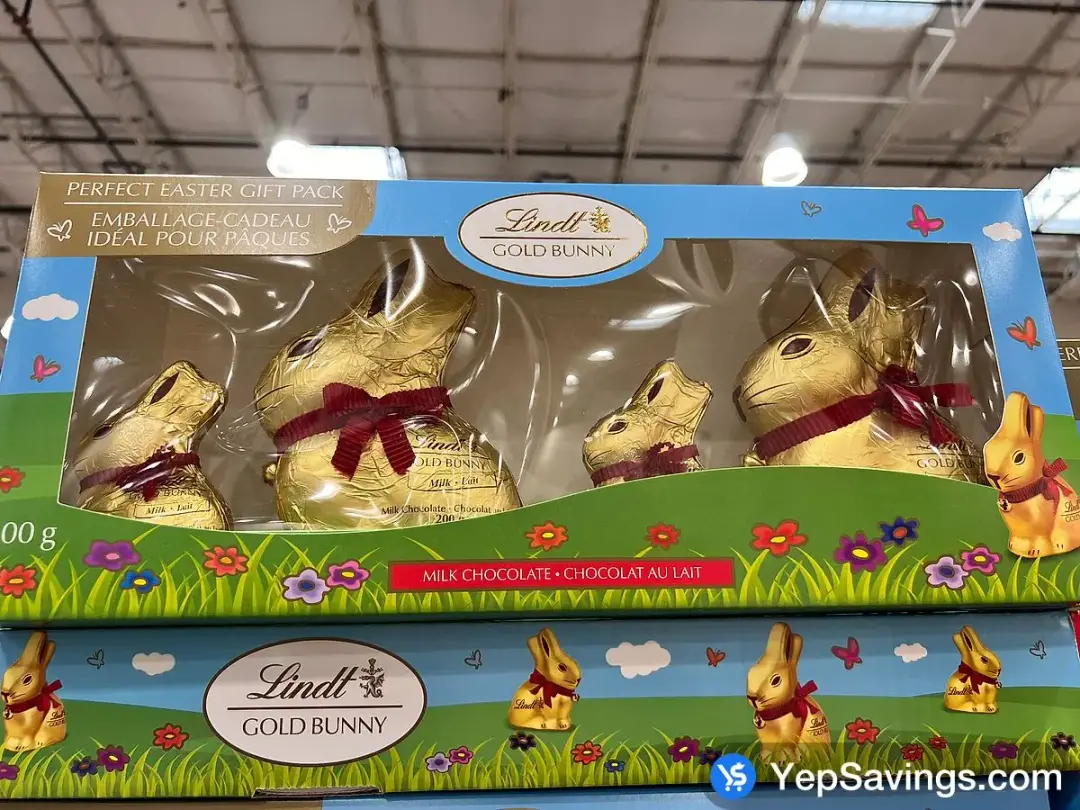 LINDT GOLD BUNNY 4-PACK 500g - Costco Canada (ITM 1106487)