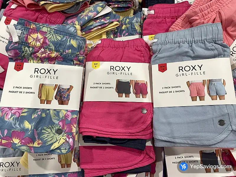 Costco ROXY 2PK SHORTS GIRLS SIZES XS-XL