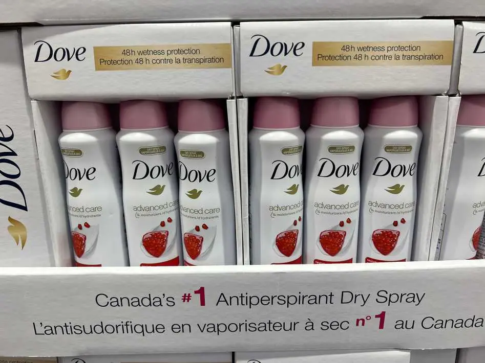 DOVE REVIVE ANTIPERSPIRANT SPRAY 3 X 107 G - Costco Canada (ITM 1212124)