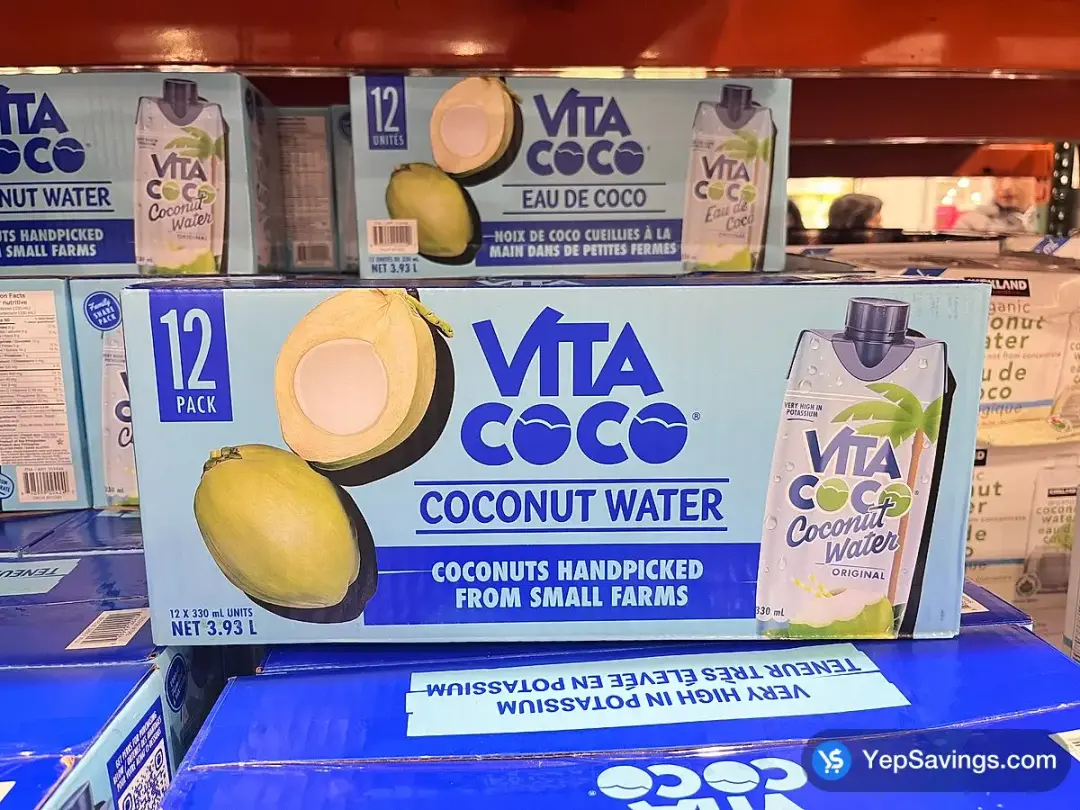 VITA COCO PURE COCONUT WATER 12 x 330 mL - Costco Canada (ITM 312448)