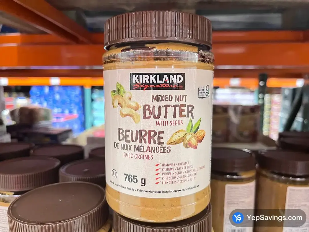 KIRKLAND SIGNATURE MIXED NUT BUTTER 765 g - Costco Canada (ITM 1290439)