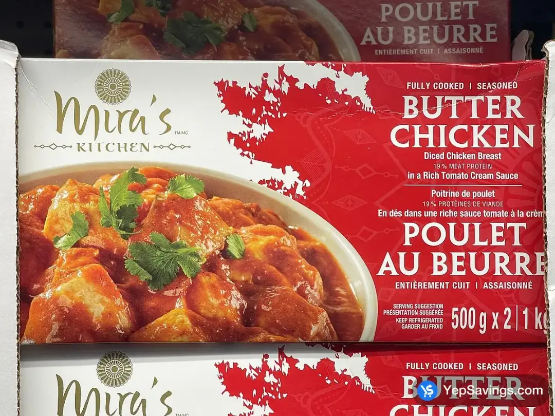 MIRA'S KITCHEN BUTTER CHICKEN 2 x 500 g - Costco Canada (ITM 1838298)