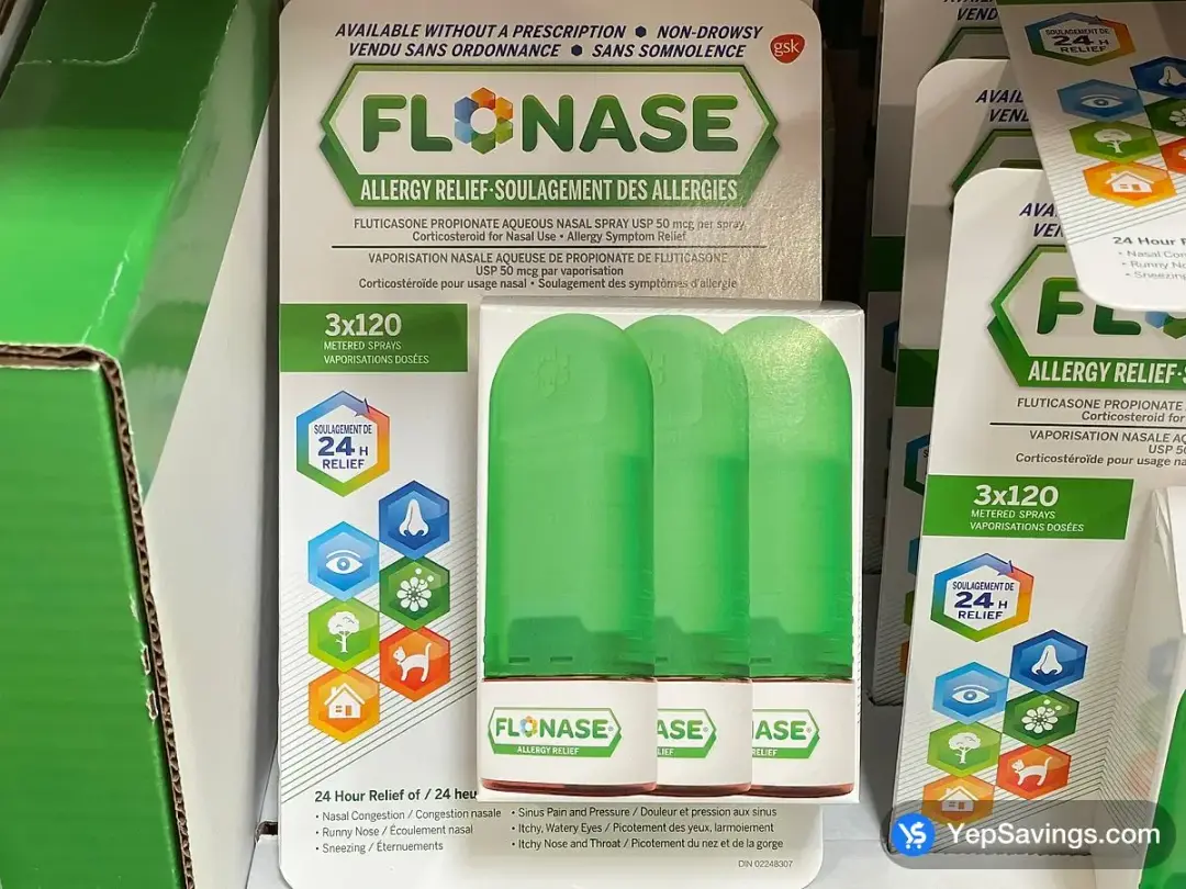 *FLONASE NASAL SPRAY 3 X 120 DOSE - Costco Canada (ITM 1494203)