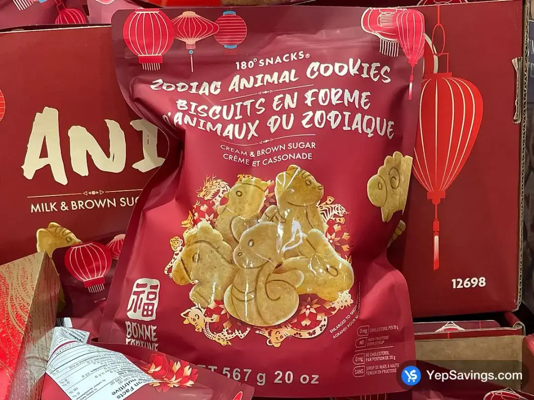 180 SNACKS ZODIAC ANIMAL COOKIES 567 g - Costco Canada (ITM 1862570)